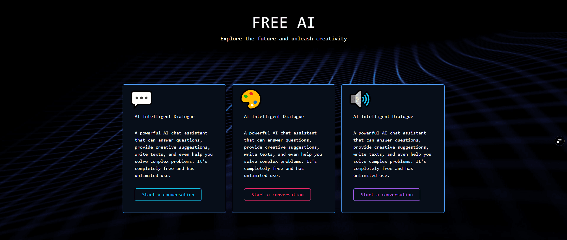 FreeAi project screenshot